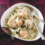 American Scallops in Sage Cream for Two Dinner