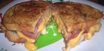 American Grilled Ham Egg and Cheese Sandwich Appetizer