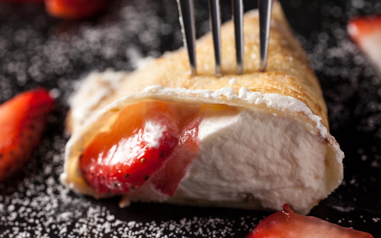 American Strawberry Shortcake Crepes Recipe Dessert