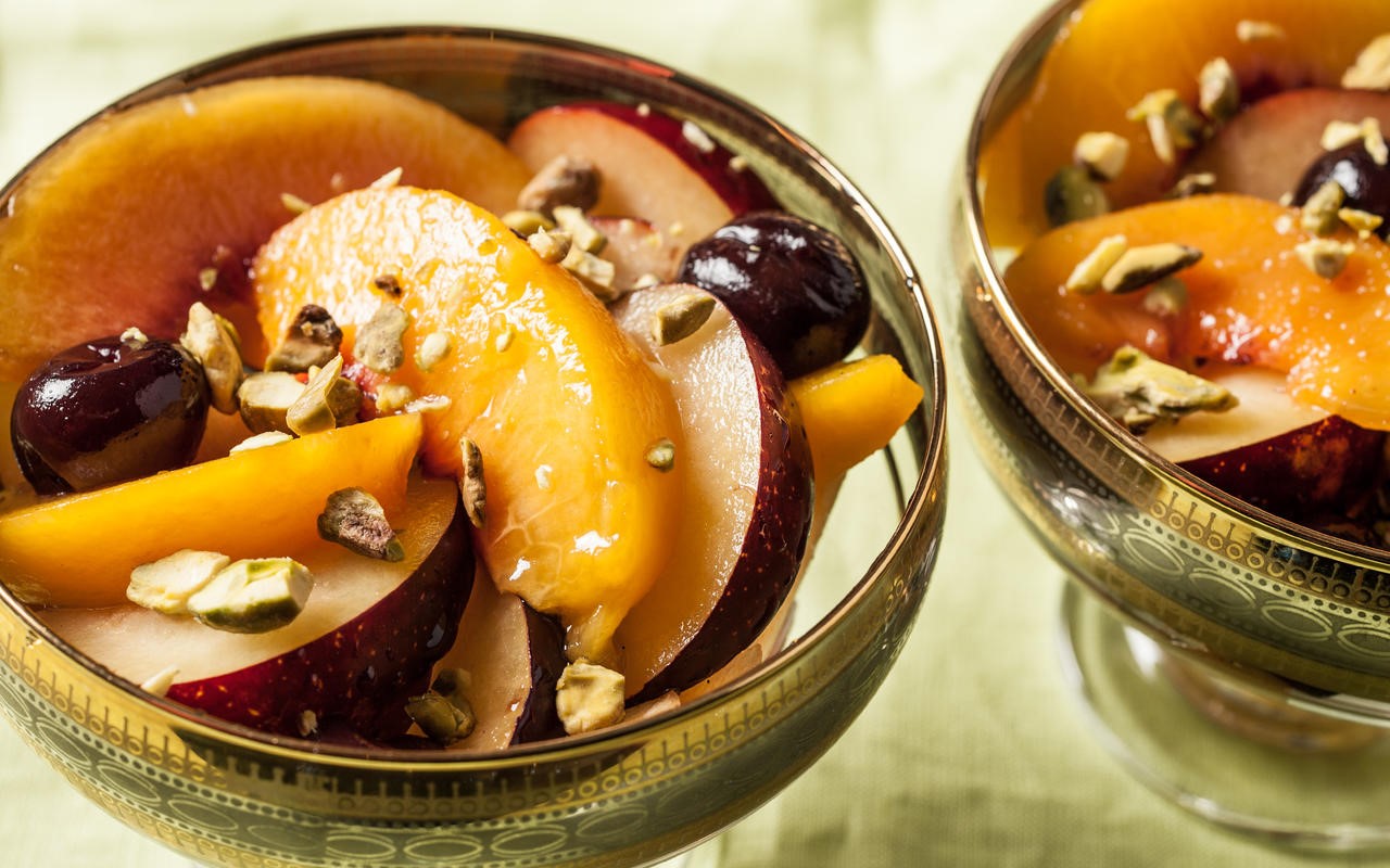 American Summer Stone Fruit Salad Recipe Dessert