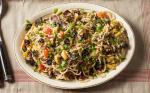 American Spaghetti With Roasted Vegetables Pine Nuts and Olives Recipe Appetizer
