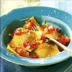 Italian Ravioli Filled with Potato  Very from Sardinia Appetizer