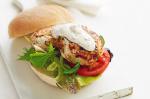 Canadian Chicken And Tarragon Burgers With Mustard Yoghurt Recipe Appetizer