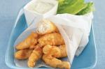 British Battered Flathead With Lemon And Dill Sauce Recipe Dinner