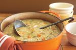 British Hearty Chicken And Vegetable Soup Recipe Appetizer