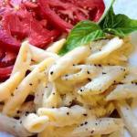 Penne in Sauce with Four Cheeses recipe