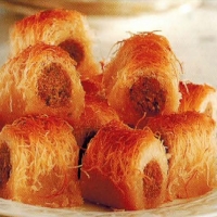 Greek Greek Shredded Pastries With Almonds Dessert