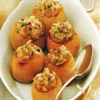 British Risotto Stuffed Onions Appetizer