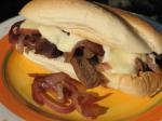 American Philly Cheesesteaks With Melted Fontina and Sauteed Red Onions Dinner