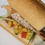 Australian Sandwich of Grilled Chicken and Salad Appetizer