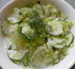 American Dill Cucumber Salad Appetizer