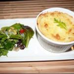 American Potatoes and Salmon Way Parmentier Appetizer