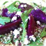 American Salad of Quinoa and Beet Sugar Dinner