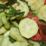 American Summer Salad with Tomatoes Old Appetizer