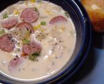 American Minute Smoked Sausage and Corn Chowder Appetizer