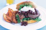 American Lamb Burgers With Spicy Beetroot Relish Recipe Appetizer