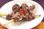 American Sweet and Sour Pork On Lemongrass Skewers Recipe BBQ Grill