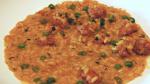 Italian Risotto with Sausage Red Wine and Peas Appetizer