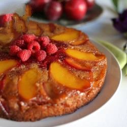 American Glutenfree Cake with Summer Fruit Dessert