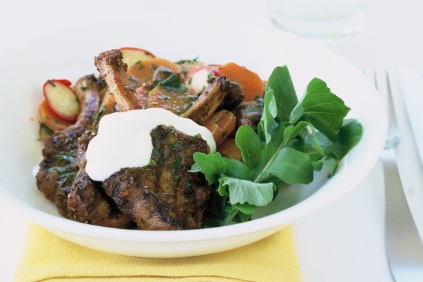 Moroccan Moroccan Lamb With Carrot Salad lowcarb Recipe Appetizer