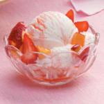 Australian Strawberry Peach Sundaes Dessert