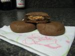 American Chocolate Cookies With Creamy Peanut Butter Filling Dessert