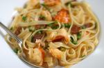 Australian Pasta With Lobster Chorizo and Peas Recipe Appetizer