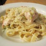 Canadian Pasta with Salmon and Leek Dinner