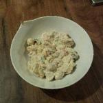 American Chicken Salad with Mayonnaise and Chili Dinner