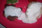 American Country Fried Steak and Milk Gravy Drink