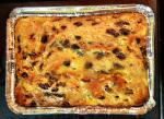 American Stollen Bread and Butter Pudding Dessert