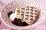 British Loveheart Waffles Recipe Dessert