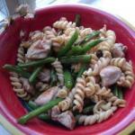 Pasta with Chicken and Needle Beans recipe