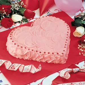 Canadian Strawberry Heart Cake Dessert