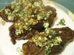 American Panseared Lamb Chops With Mint over Greens Dinner