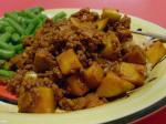 American Curried Ground Beef Dinner