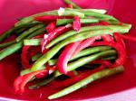 Chinese Stir Fried Green Beans and Peppers Appetizer