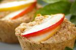 American Healthy Low Fat Apple and Oatmeal Muffins Dessert