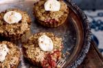 Australian Apple And Rhubarb Crumble Tarts Recipe Dessert