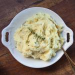 American Mashed Potatoes with Wine and Goat Cheese Appetizer