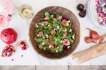 American Pea Tendril Salad with Figs and Pomegranate Dessert