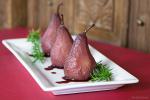 American Red Wine Poached Pears 1 Dessert