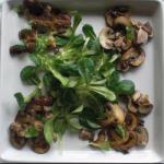American Field Salad with Mushrooms Appetizer
