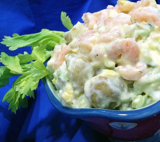 American Shrimp and Potato Salad Dinner