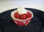 American Mini Cherry Cheesecakes with Vanilla Wafer Crusts Dessert