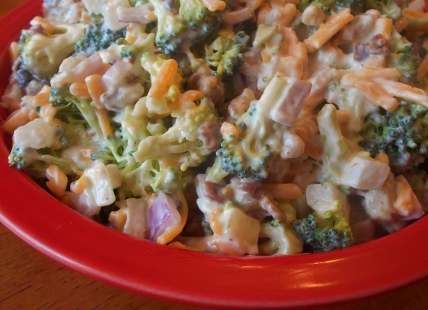 American Aunt Bobbies Broccoli Salad Appetizer