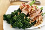 American Broccolini Wrapped In Bacon With Soy Dressing Recipe Appetizer