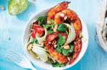 American Tom Yum Prawns With Green Papaya Salad Recipe Appetizer