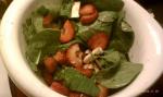 Australian Strawberry Mushroom and Spinach Salad Appetizer