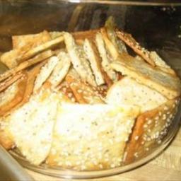 British Parmesan Sesame Crackers Other